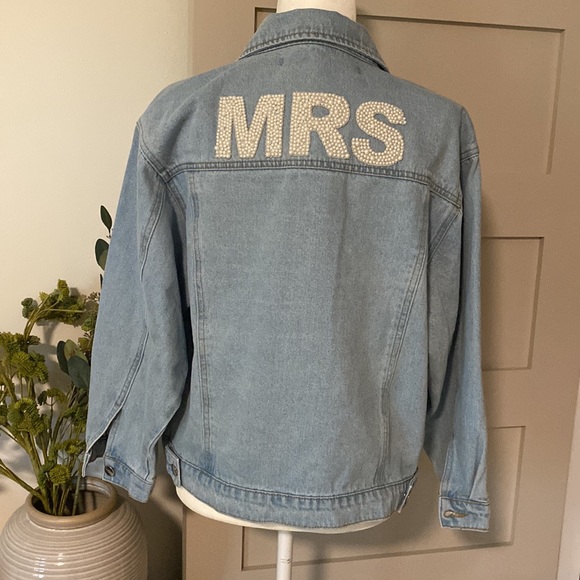Untamed Petals Embellished MRS Jean Jacket - Picture 2 of 5